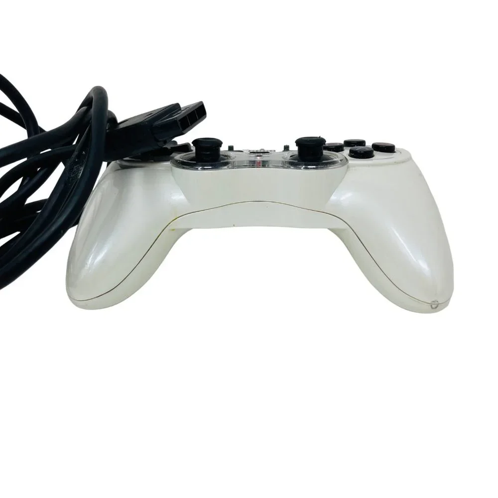 PlayStation 2 PS2 Hori Analog Sindou Pad 2 Black Tested Working Rare Pearl White